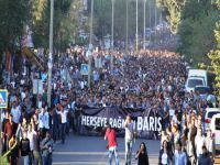 Diyarbakır 'Her şeye rağmen barış' dedi