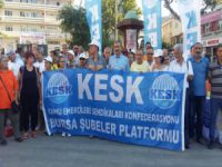 Bursa’da KESK üyeleri toplusözleşme taleplerini açıkladı