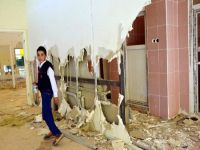 Okulun spor kompleksi harabeye döndü