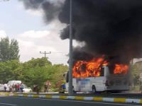 Yanan otobüsün ateşi Bursa'yı da yaktı