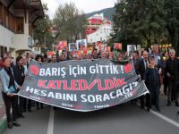 Heykel'de protesto yürüyüşü