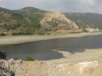 Boğazköy barajında korkutan manzara