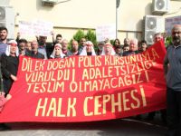 Hastane önünde polis müdahalesi