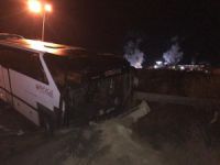 Bursaspor taraftarları kaza yaptı