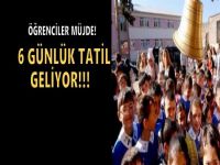 6 günlük tatil geliyor!