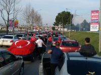 Bursa’da şehitlere saygı konvoyu
