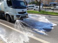 Mudanya'da sokaklar yıkanıyor