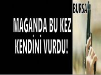 Havaya ateş ederken kendini vurdu!