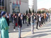 Bursa'da sağlıkçılar eylem yaptı