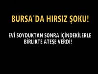 Evi ateşe verip kaçtı