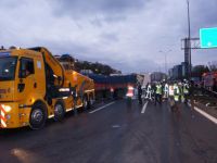TEM'de zincirleme kaza: 6 kişi yaralandı, trafik durdu