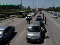 Bursa'da trafikte uzun kuyruklar oluştu