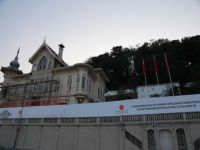 Huber Köşkü'nde yenileme çalışması