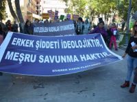 Kadına şiddet protesto edildi