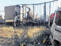 PKK, Kağızman’da 12 aracı yaktı
