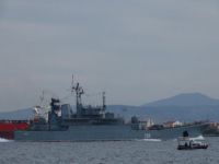 Çanakkale Boğazı'nda Rus savaş gemisi