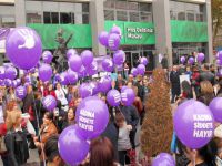 Çankaya’da mor bayrak yarıya indi