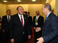 Erdoğan, Gürcü mevkidaşı ile görüştü