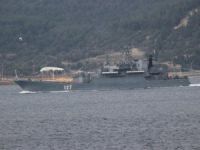 Çanakkale Boğazı'nda Rus savaş gemisi