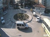 Bursa'daki kazalar kamerada