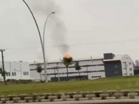İnegöl’de fabrika yangını