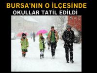 Bursa'nın O İlçesinde eğitime kar engeli