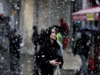 Bursa'da kar sevinci
