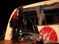 Yolcu otobüsleri çarpıştı