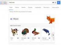 Google hayvan sesleri çıkaracak