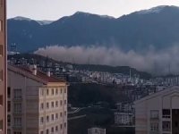 Bursa Çimento'dan gri dumanlar yükseliyor