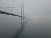 Osmangazi Köprüsü sis altında