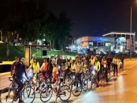 Bisiklet tutkunları Uludağ’a pedal çevirdi