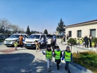 Bursa'da anaokulu öğrencileri polis merkezini ziyaret etti
