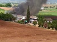 Yenişehir’de hayvan çiftliğinde yangın