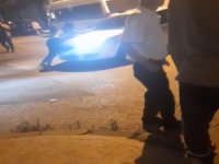 Kaputa asılan kadın yürekleri ağza getirdi