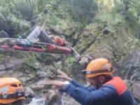 Protez ayağı çıkınca Uludağ eteklerinde mahsur kaldı