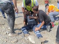 Yangında ölen hayvanlar için gözyaşı döktü