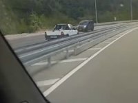Bursa'da kilometrelerce yolu ters şeritten gitti