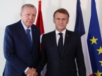 Cumhurbaşkanı Erdoğan, Fransa Cumhurbaşkanı Macron ile görüştü