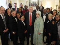 Erdoğan, Blair House çalışanlarıyla hatıra fotoğrafı çektirdi