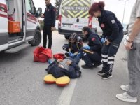Bursa'da korkutan kaza! Servis minibüsü çarptı