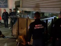 Bursa'da mobilya imalathanesinde korkutan yangın