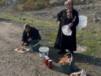 Bursa'da iki yaşlı kadın gençlere taş çıkartıyor