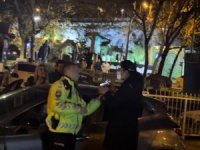 Bursa'da polisin alkollü sürücü ile imtihanı