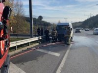 Bursa'da minibüs yangınına ilk müdahale BUSKİ'den