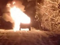 Bursa'da cip alev alev yandı