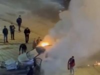 Bursa'da araç yangını!