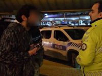 Bursa'da polisin alkollü sürücüyle imtihanı