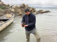 İznik Gölü'nde balıkçıların ağına küp takıldı