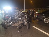 Bursa otobanda zincirleme kaza! 1 yaralı